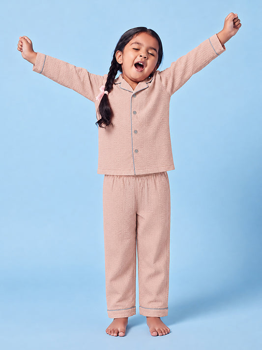 Good Night Peach Nightsuit (Pink)