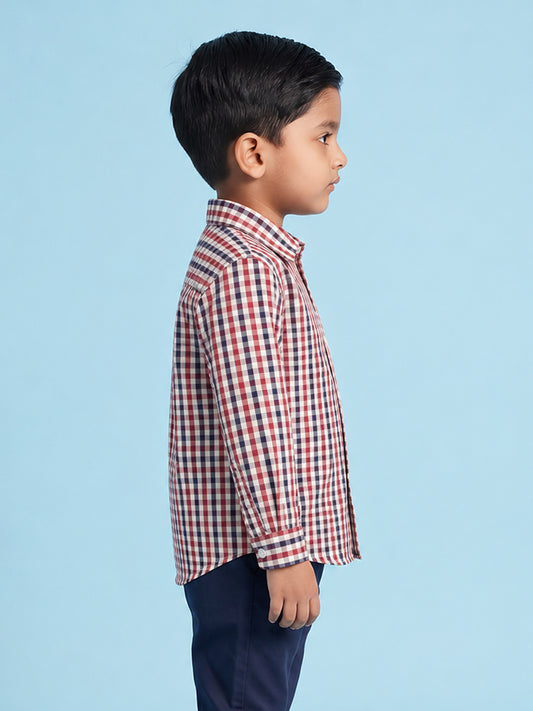 The Picnic Checks Shirt in Red and Navy Blue