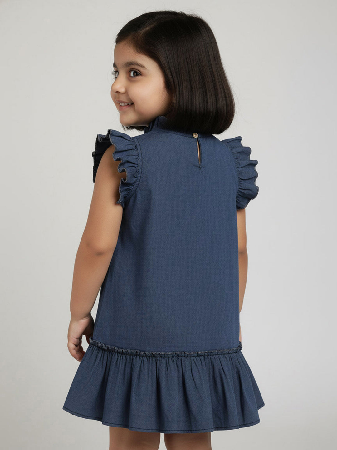 Blue Denim Finish 100% Cotton Dress