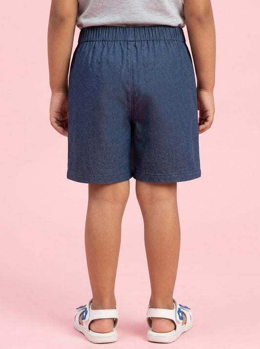 Play Free Denim Skort (Skirt + Shorts) in Blue