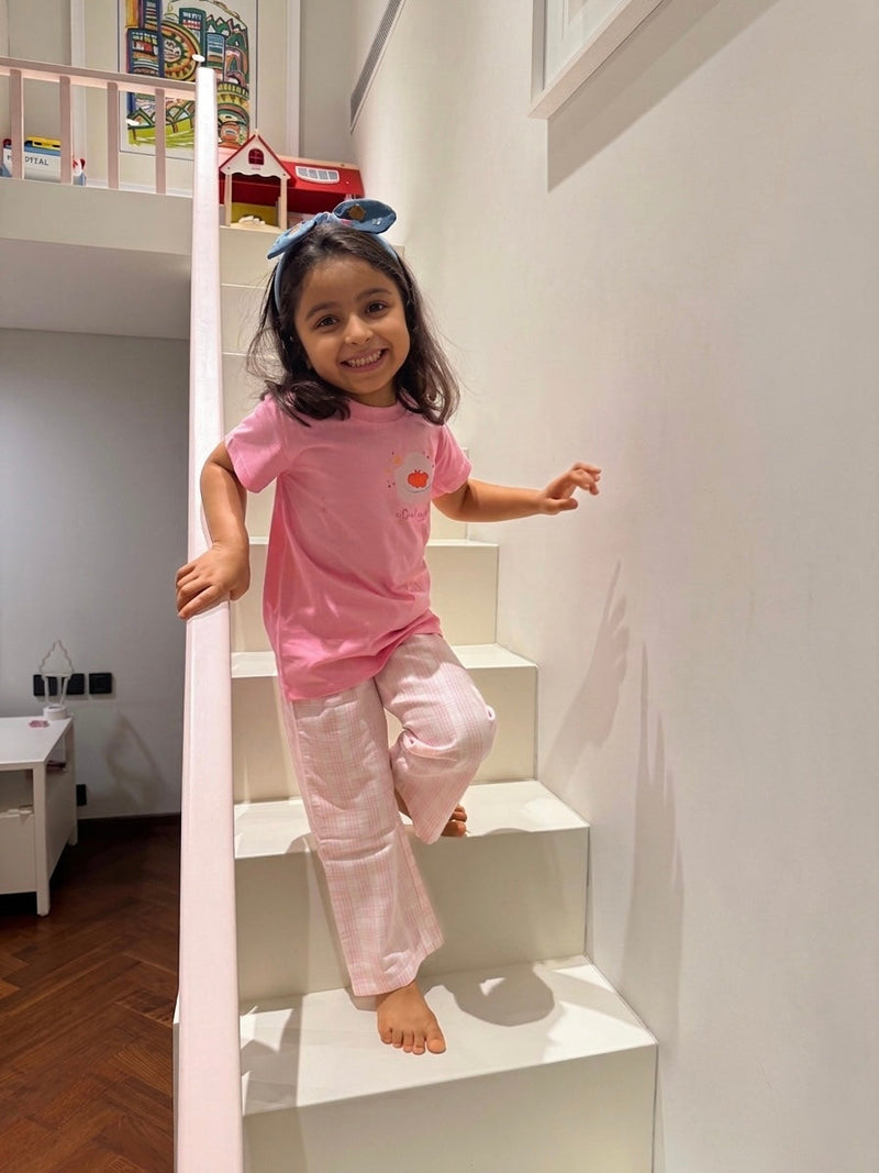 My daughter loves this night suit. The fabric is very soft and light, really comfortable