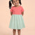 Floral Fun Super Soft Dress for Girls (Pink and Green)