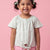 Seersucker Knot & Pop Tie-Up Top for Girls (Green)