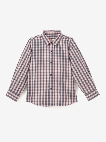 The Picnic Checks Shirt in Pink and Navy Blue