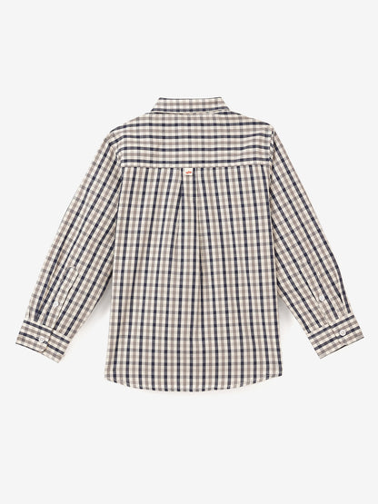 The Picnic Checks Shirt in Navy Blue and Grey