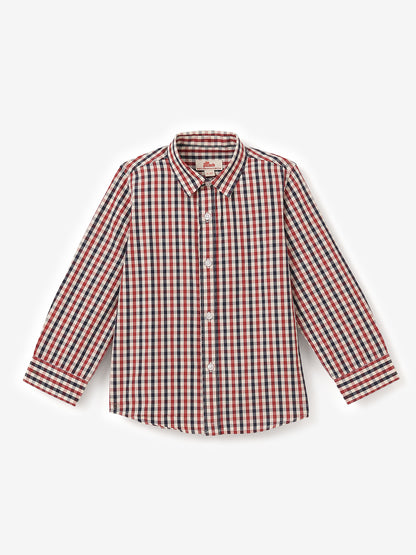 The Picnic Checks Shirt in Red and Navy Blue