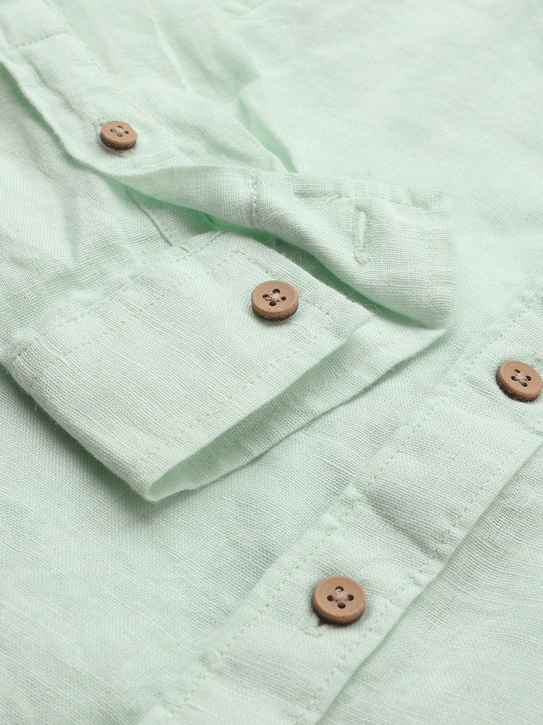 The Timeless Roll-up Sleeve Shirt for Boys (Green)