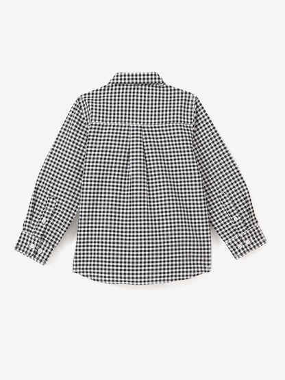 The Little Checkmate Shirt in Black