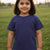 Everyday Basics: 100% Cotton T-shirt For Girls (Navy Blue)