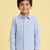 The Little Checkmate Shirt in Sky Blue