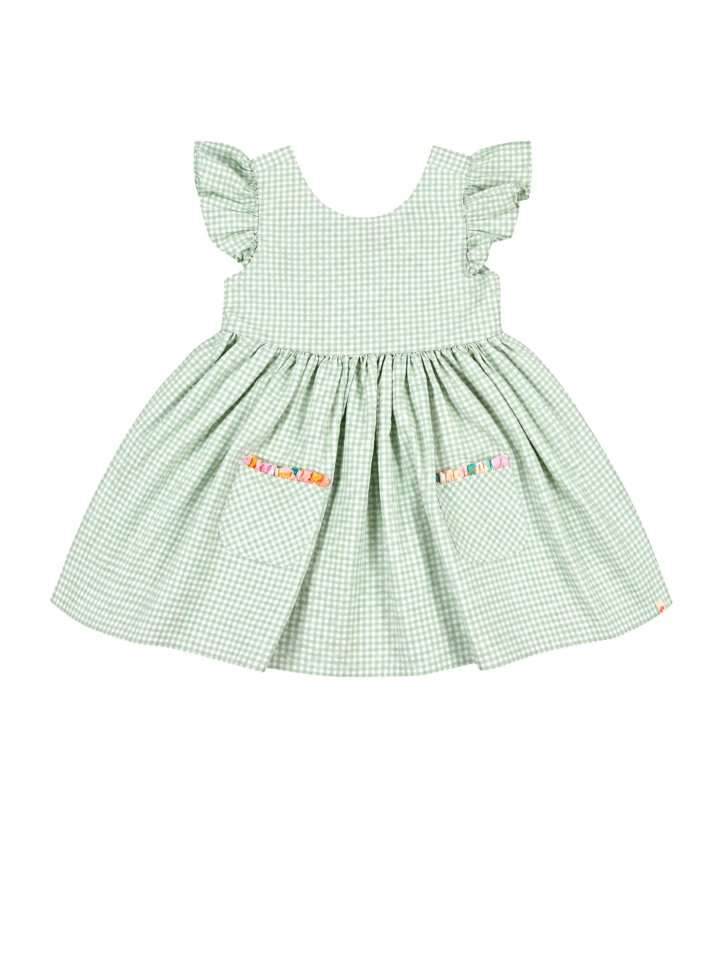 Bow and Pop Dress (Green)