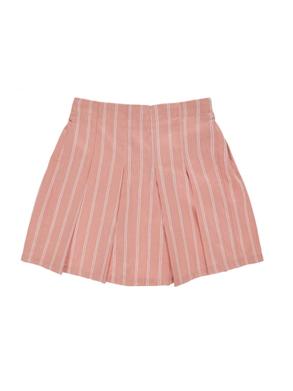 Twirl and Fun Box Pleat Skirt (Pink)