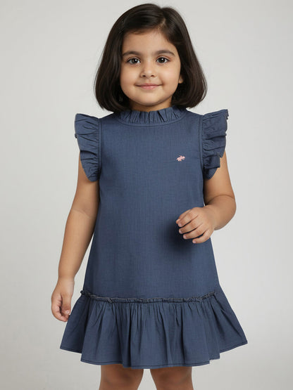 Blue Denim Finish 100% Cotton Dress