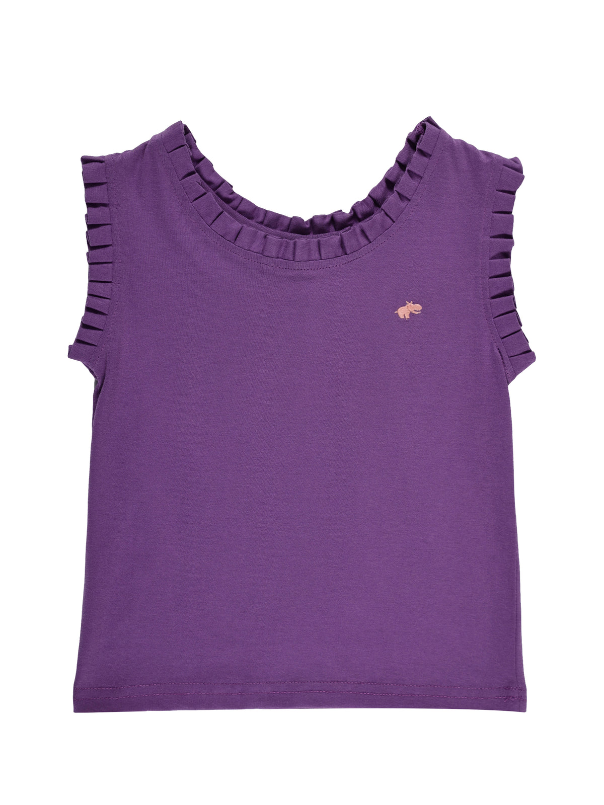Dainty Frill T-shirt in Purple for Girls