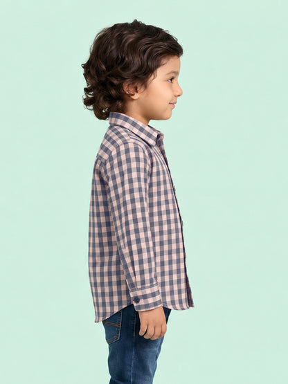 The Picnic Checks Shirt in Pink and Navy Blue