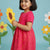 Animal Fun Super Soft Dress for Girls (Fuchsia Pink)