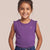 Dainty Frill T-shirt in Purple for Girls