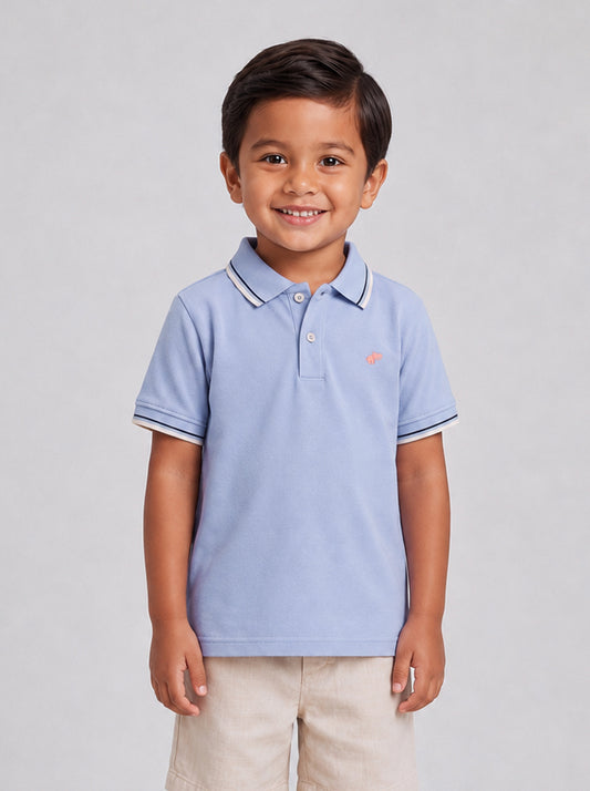 The Tennis Club Polo in Sky Blue