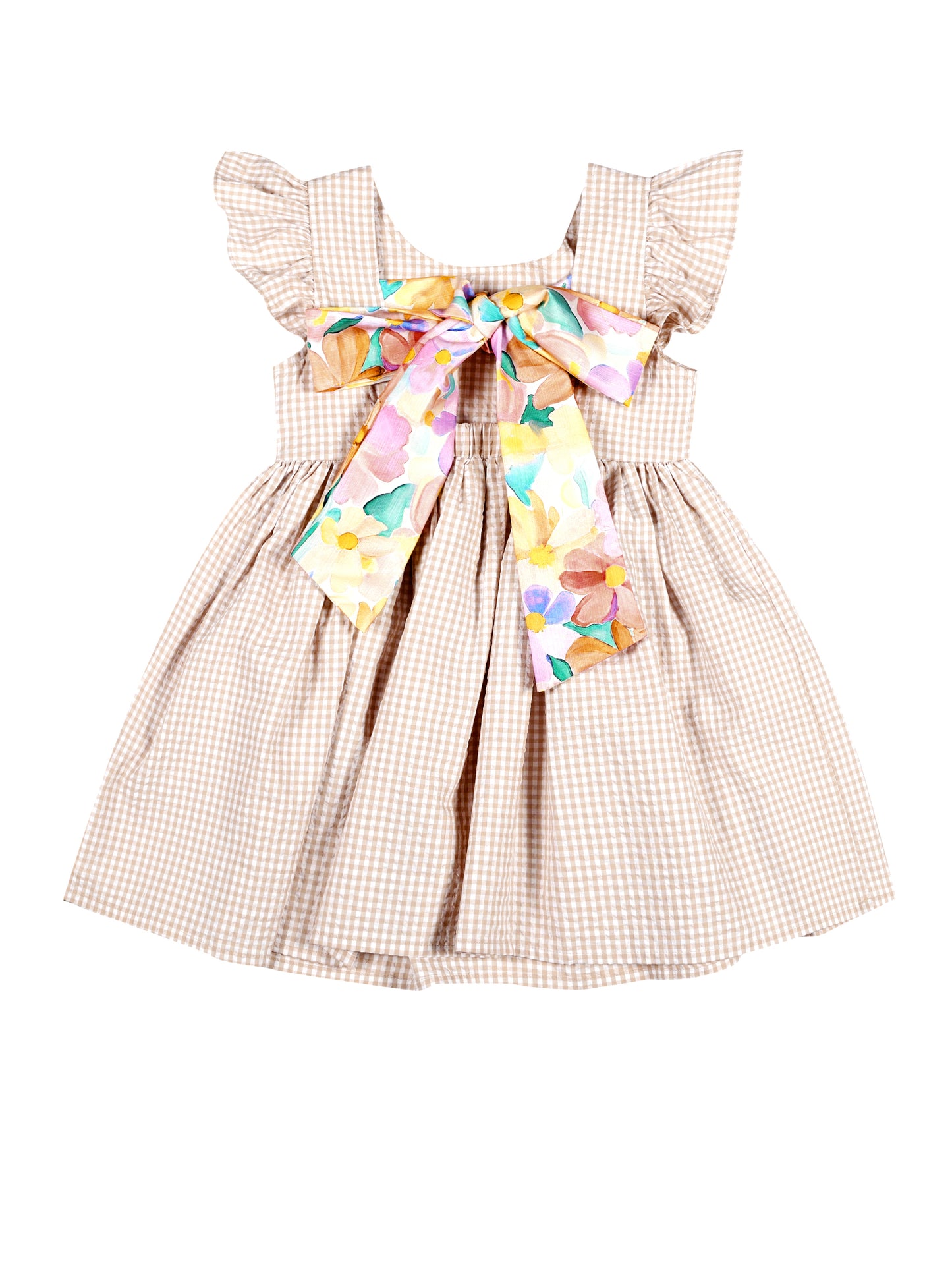 Bow and Pop Dress (Pink)