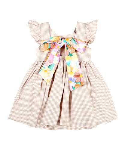 Bow and Pop Dress (Pink)