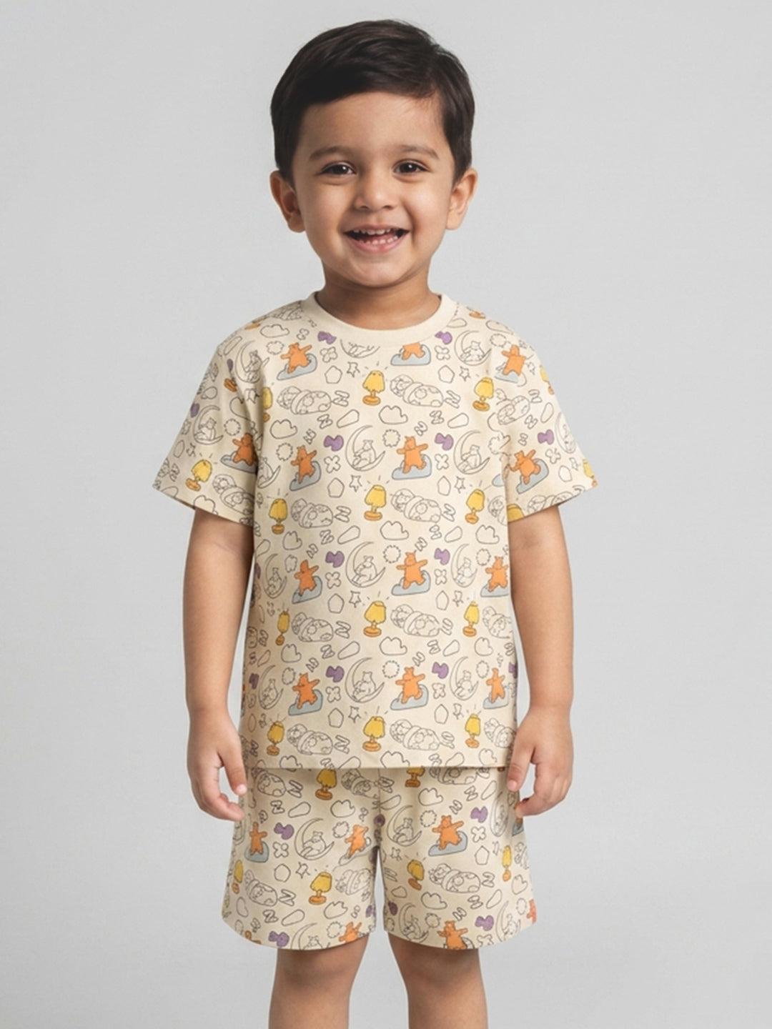 Colour Me Nightsuit for Boys | With Free Washable Markers