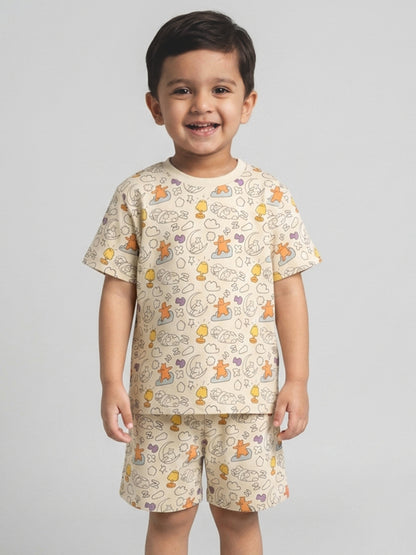 Colour Me Nightsuit for Boys | With Free Washable Markers
