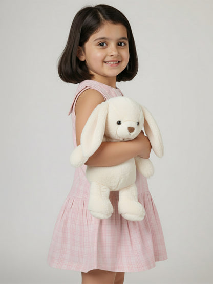 Pink 100% Cotton Peter Pan Collar Dress