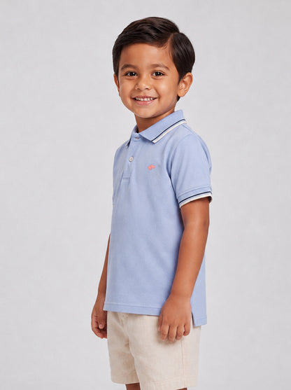 The Tennis Club Polo in Sky Blue