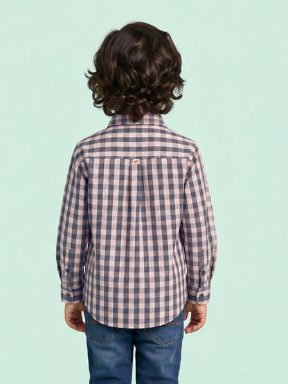 The Picnic Checks Shirt in Pink and Navy Blue