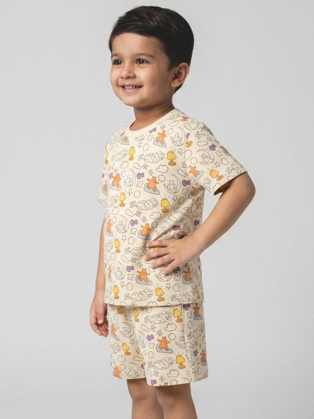 Colour Me Nightsuit for Boys | With Free Washable Markers