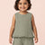 The Check This Out Coord Set for Girls (Olive Green)