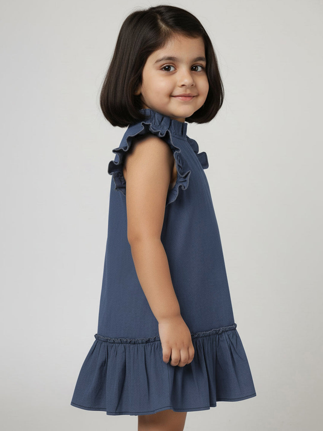 Blue Denim Finish 100% Cotton Dress