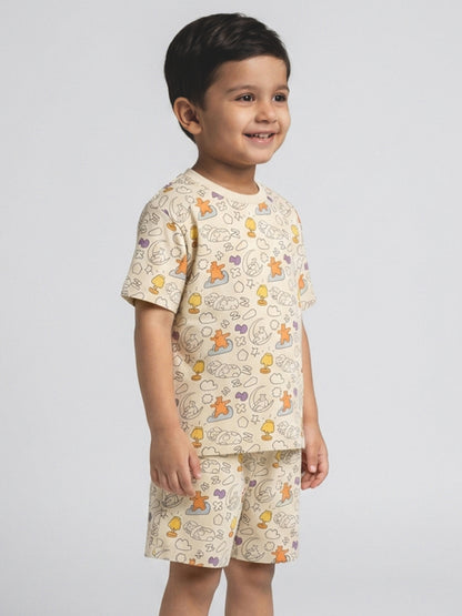Colour Me Nightsuit for Boys | With Free Washable Markers