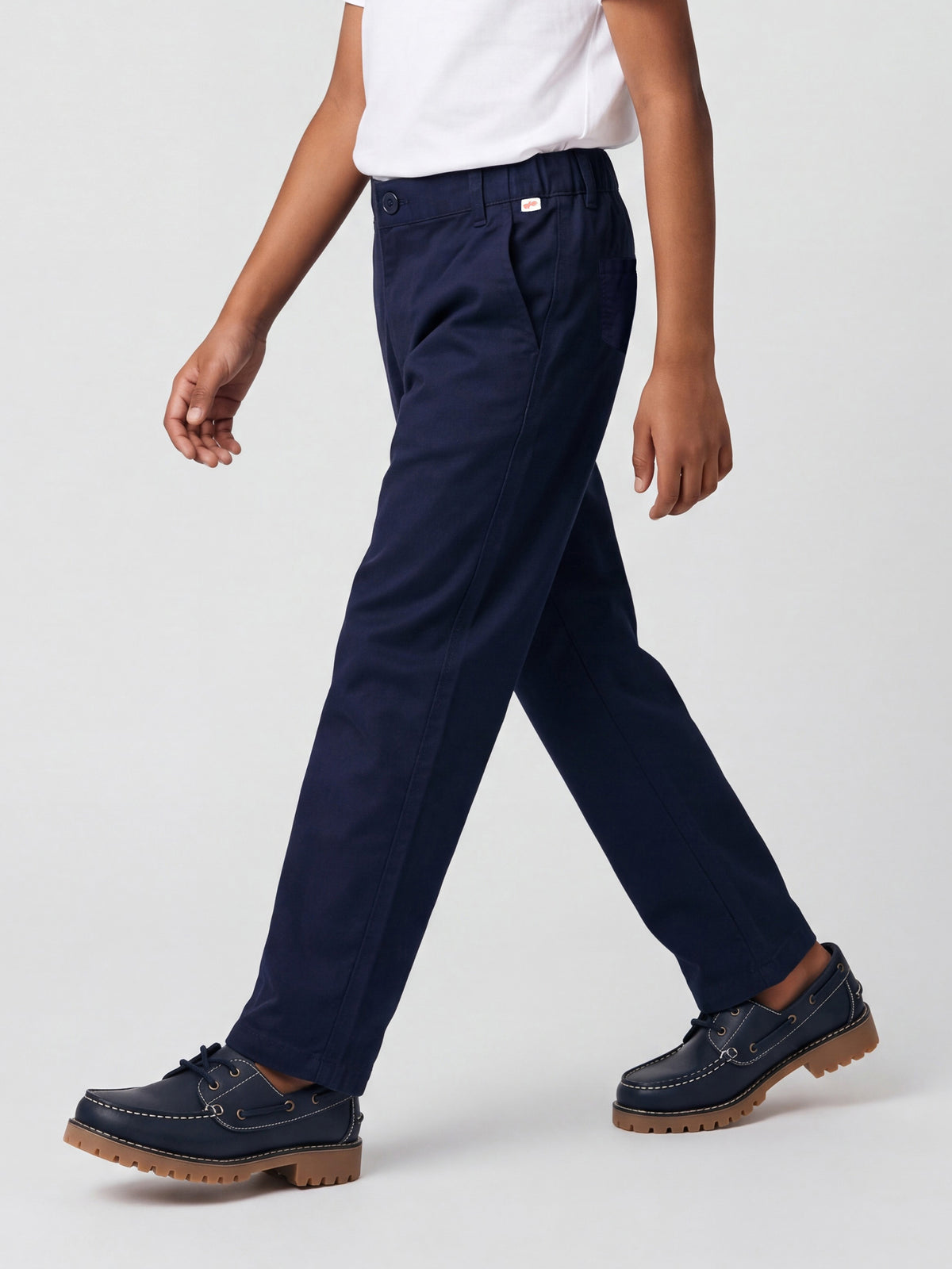 Wardrobe Essential Formal Trousers for Boys in Navy Blue