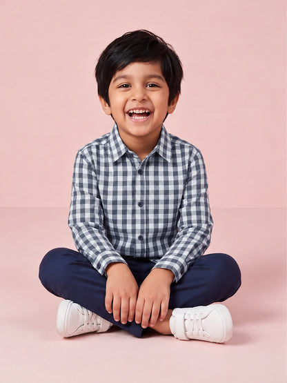 The Picnic Checks Shirt in Blue