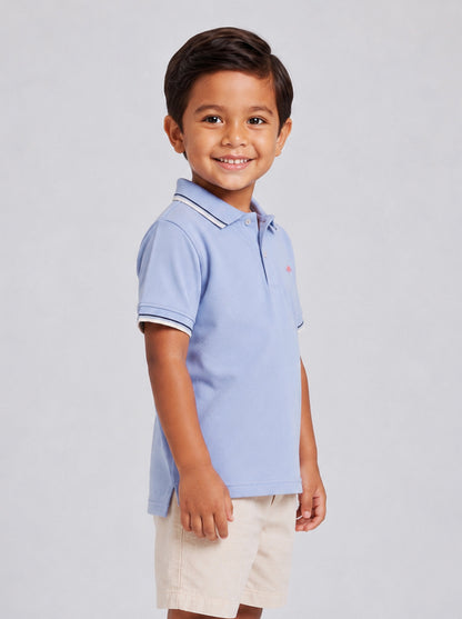 The Tennis Club Polo in Sky Blue
