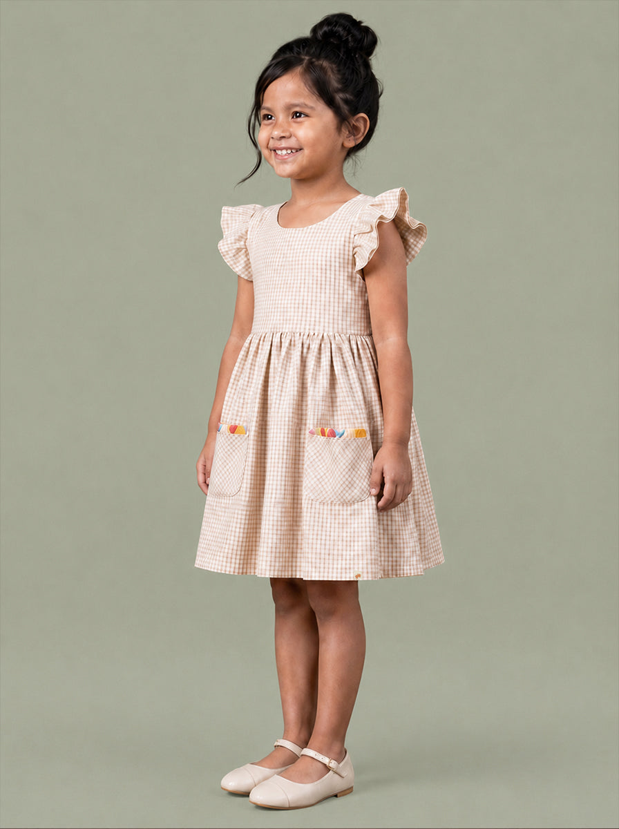 Bow and Pop Dress (Pink)