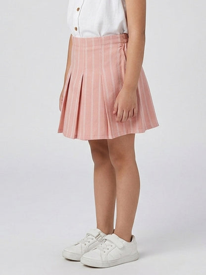 Twirl and Fun Box Pleat Skirt (Pink)