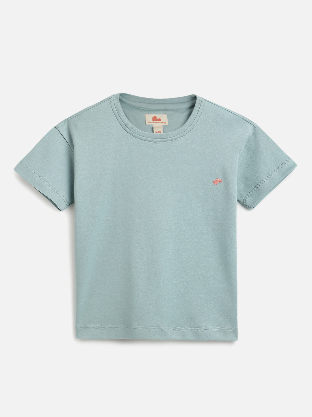 Light Blue 100% Cotton Interlock Oversized Fit Short Sleeves T-shirt