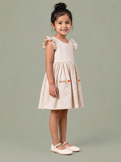 Bow and Pop Dress (Pink)
