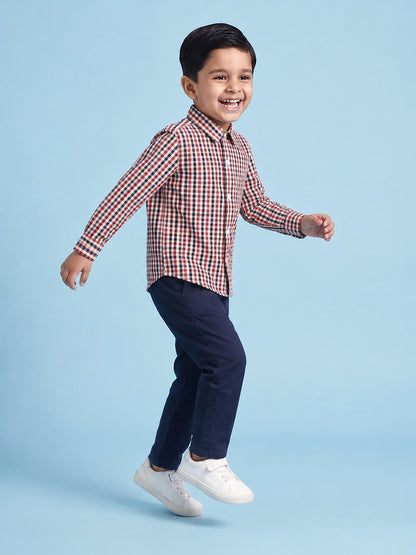 The Picnic Checks Shirt in Red and Navy Blue