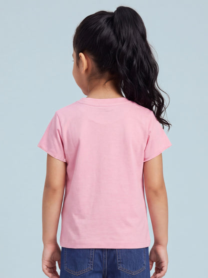 Button Up T-shirt in Pink