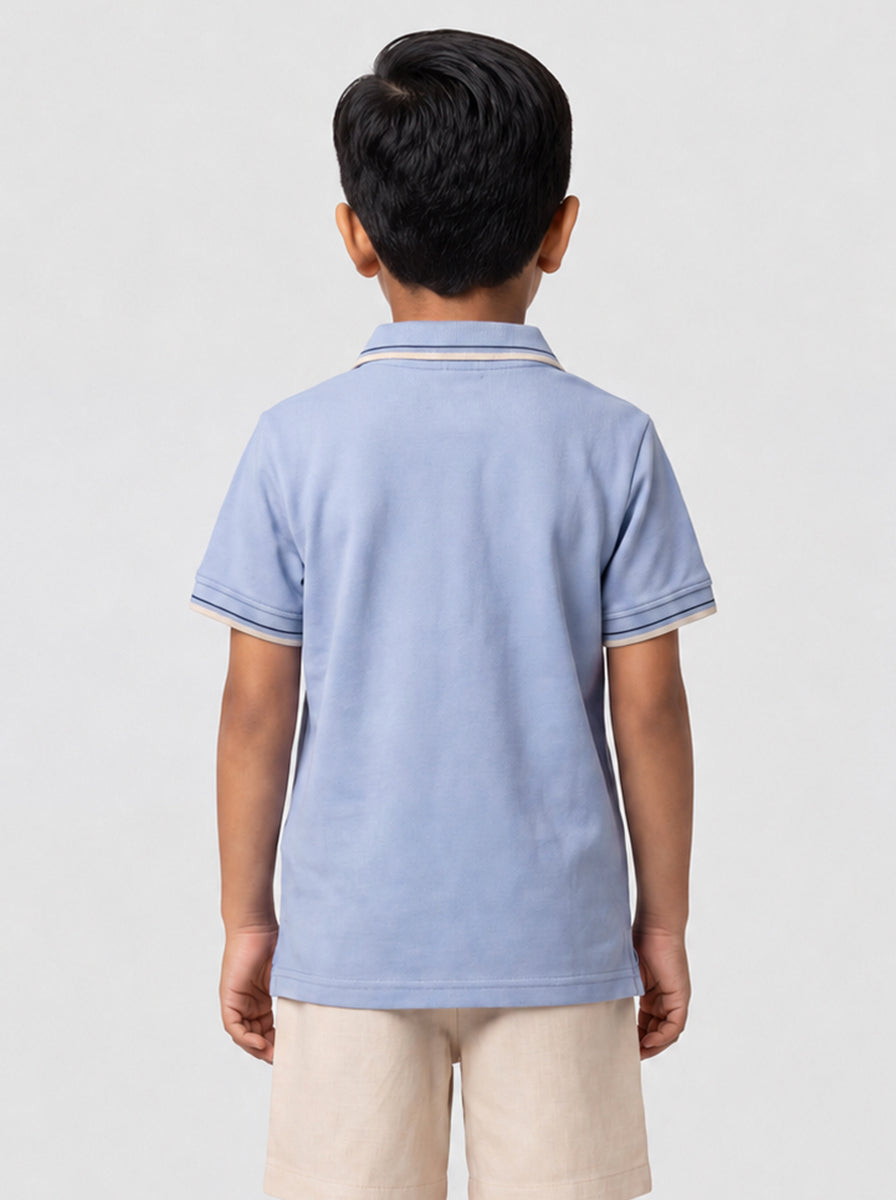 The Tennis Club Polo in Sky Blue