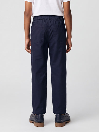 Navy blue cotton trousers for boy, formal trousers, premium, kids fashion 