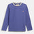 Navy Mélange Mix Rib T-shirt