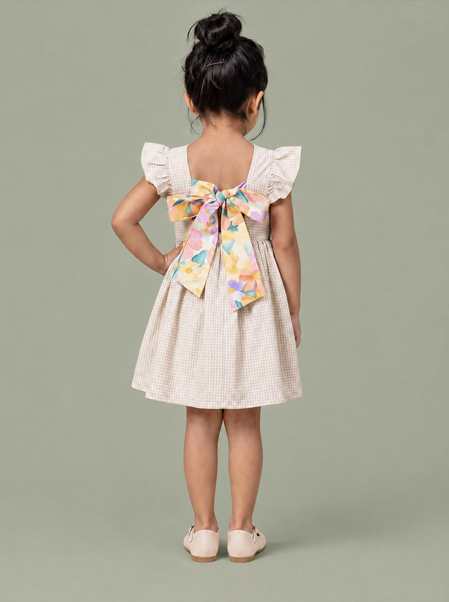 Bow and Pop Dress (Pink)