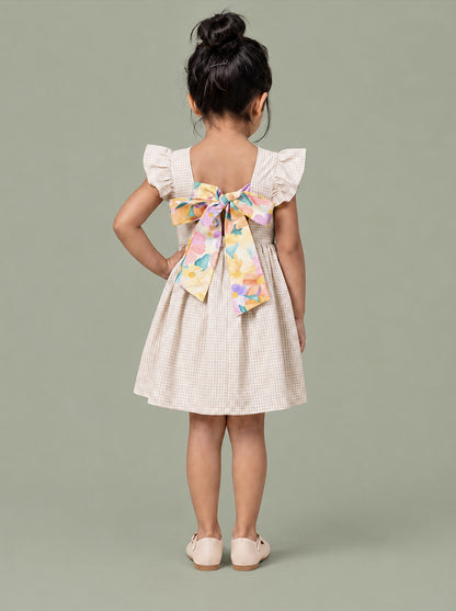 Bow and Pop Dress (Pink)