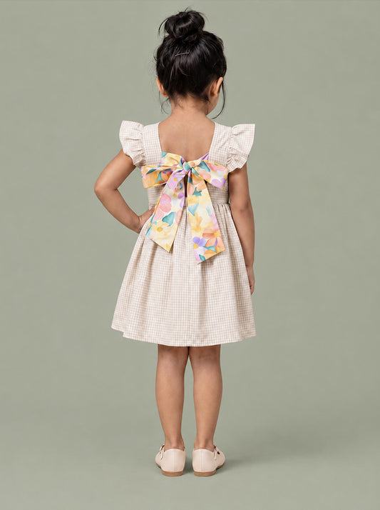Bow and Pop Dress (Pink)