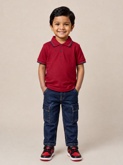 The Tennis Club Polo in Red