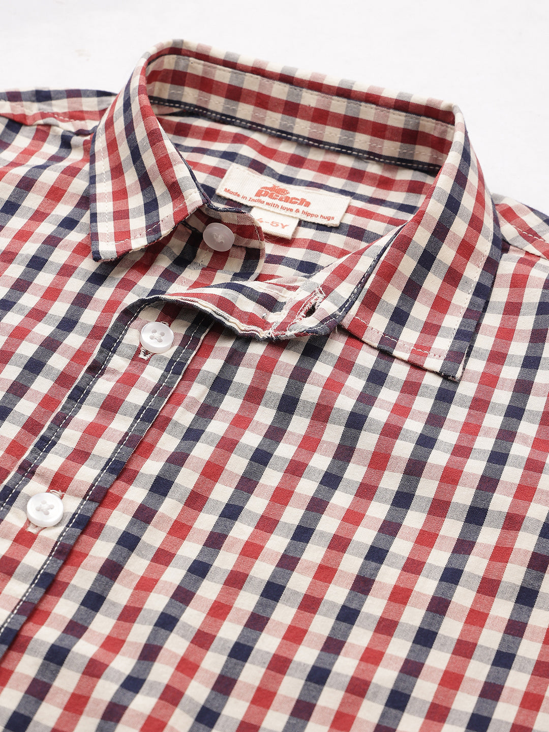 The Picnic Checks Shirt in Red and Navy Blue